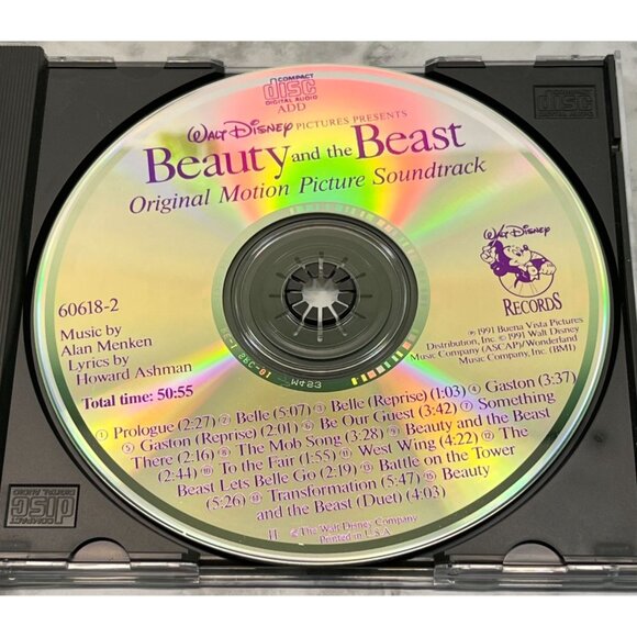 Walt Disney Beauty and The Beast CD Original Motion Picture Soundtrack 1991 - Picture 4 of 7